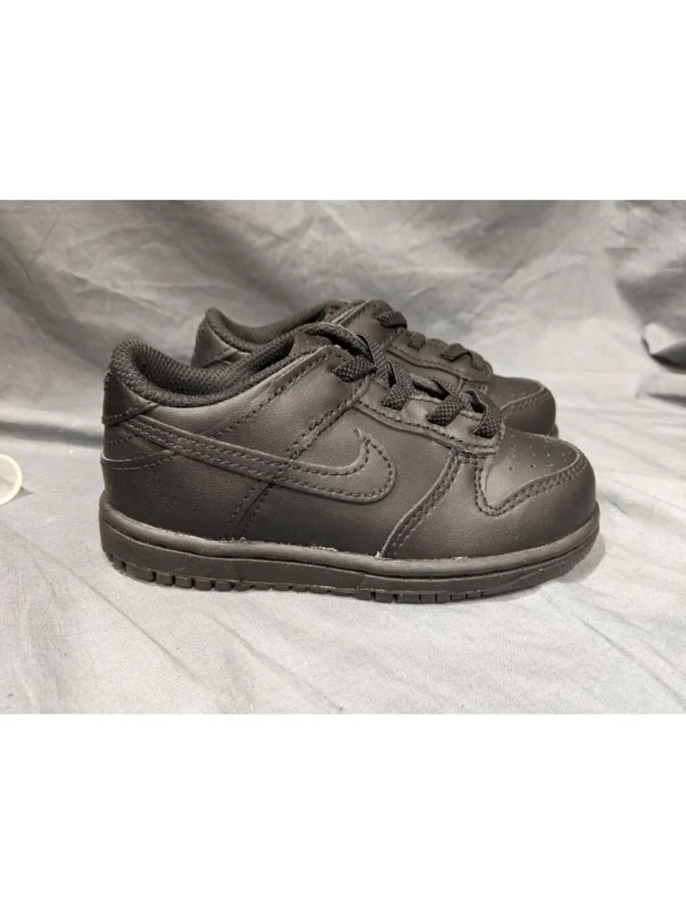 Nike Toddlers Dunk Low (TD) Sneakers Lace Up Black Size 7 NEW NO BOX!